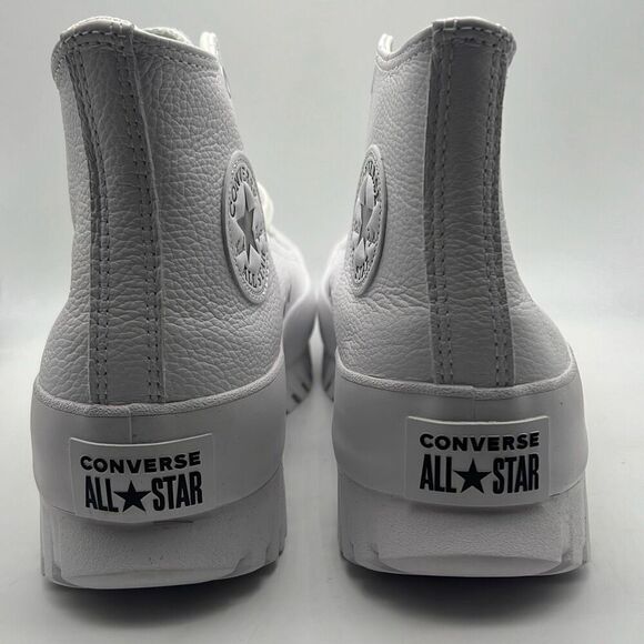 Converse Chuck Taylor All Star Leather Lugged 2.0 White Sneakers Men 8.5 / W10.5 - Picture 5 of 9